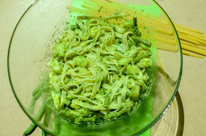 pasta with pesto